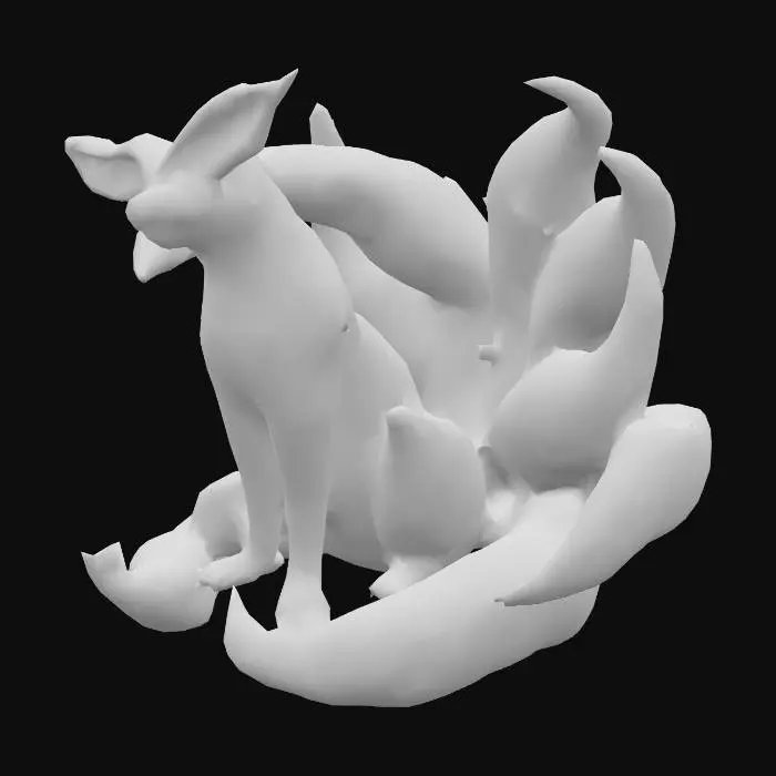 3D model for Fox With Nine Tails