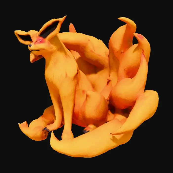 3D model for Fox With Nine Tails