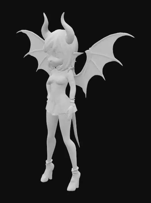 3D model for Succubus, cute
