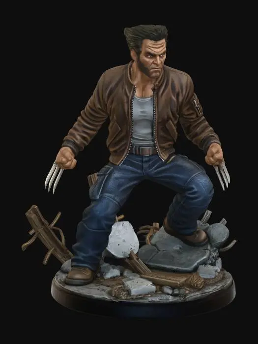 3D model for Wolverine Among the Rubble