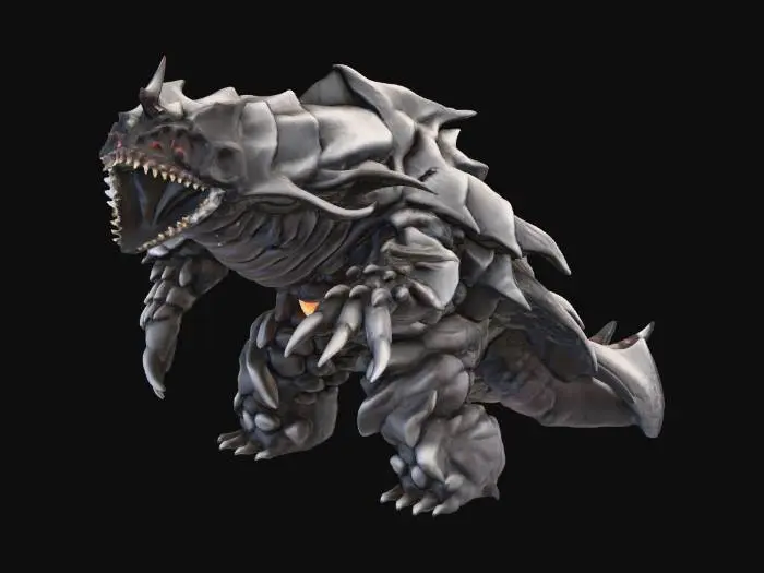 3D model for Ultra Kaiju Geel