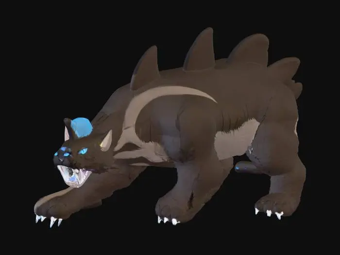 3D model for Ultra Kaiju Hell Cat