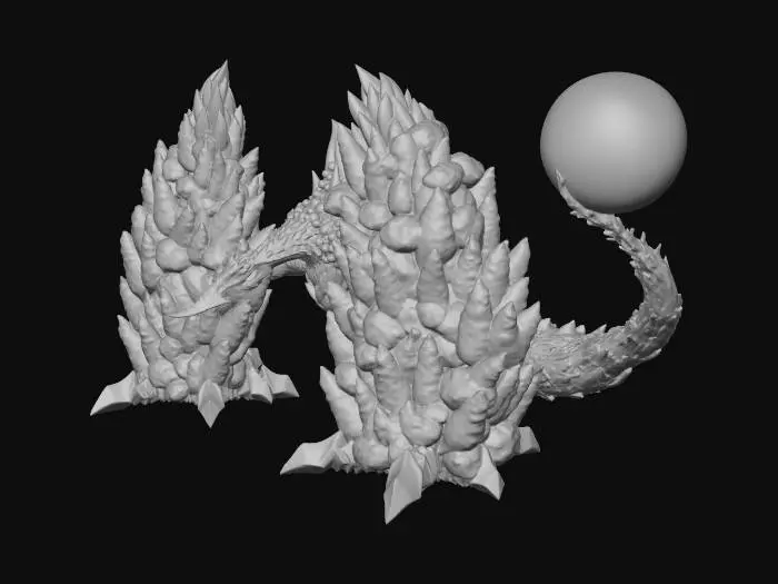 3D model for Ultra Kaiju eco-stra New Spheresaurus