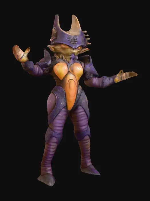 3D model for Ultra Kaiju Alien Benzene Female