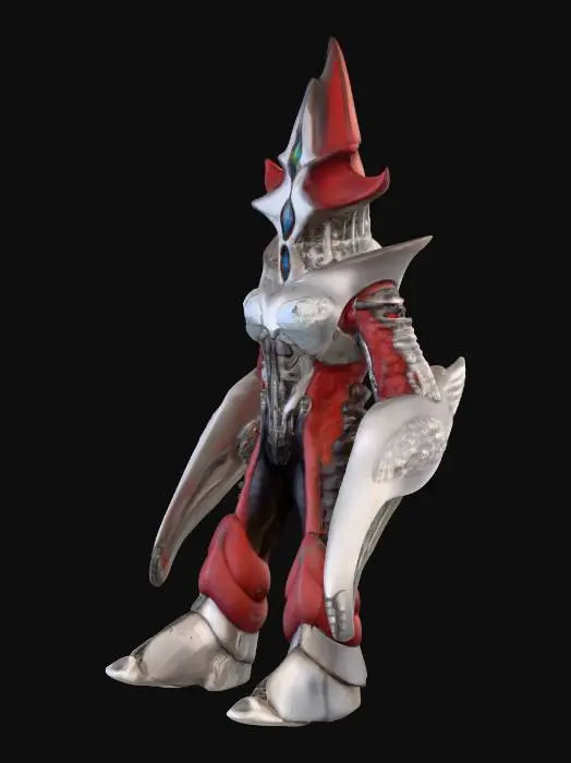 3D model for Ultra Kaiju Alien Godley