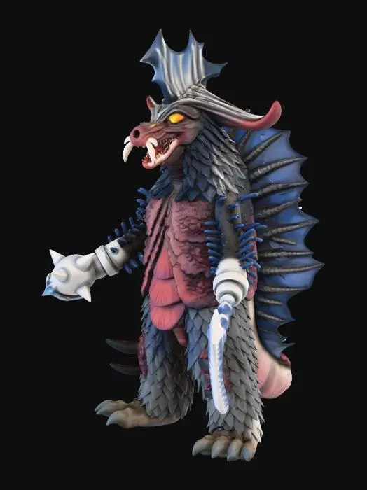 3D model for Ultra Kaiju Baraba