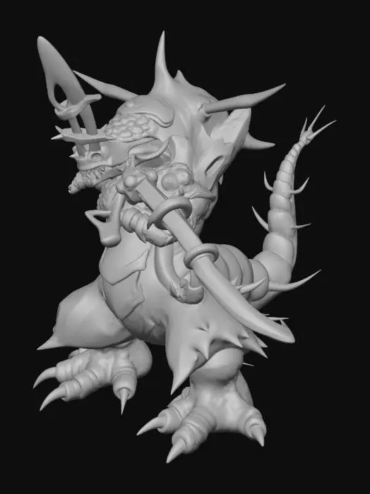 3D model for Ultra Kaiju Dostony Neo