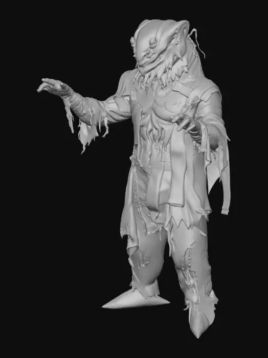3D model for Ultra Kaiju Fishman