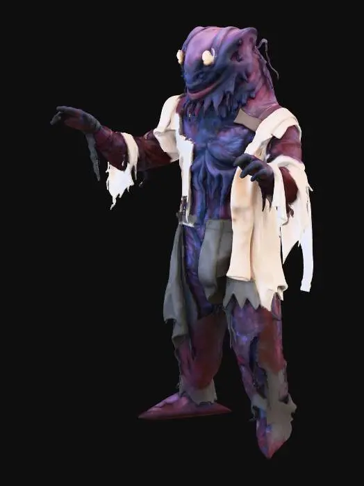3D model for Ultra Kaiju Fishman