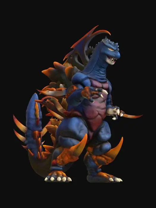 3D model for Ultra Kaiju Giestron