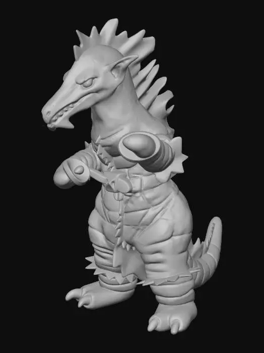 3D model for Ultra Kaiju Gronken