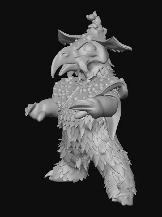 3D model for Ultra Kaiju Grost