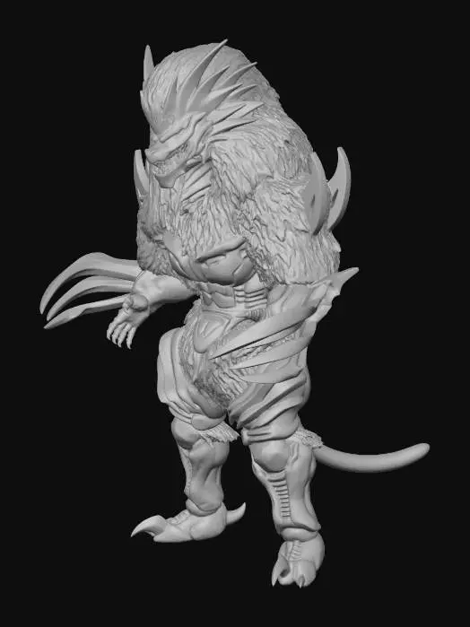 3D model for Ultra Kaiju Horoboros (Bipedal)
