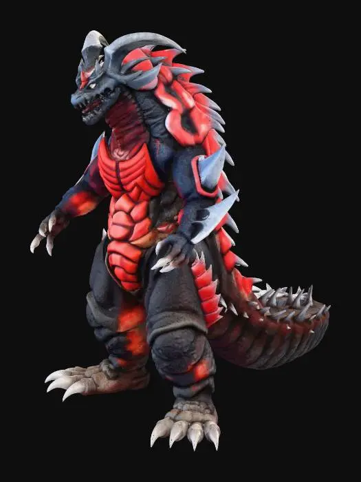 3D model for Ultra Kaiju Hellberus