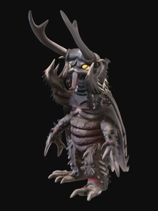 3D model for Ultra Kaiju Guwaganda
