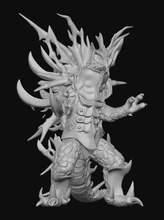 3D model for Ultra Kaiju IF 4th Form