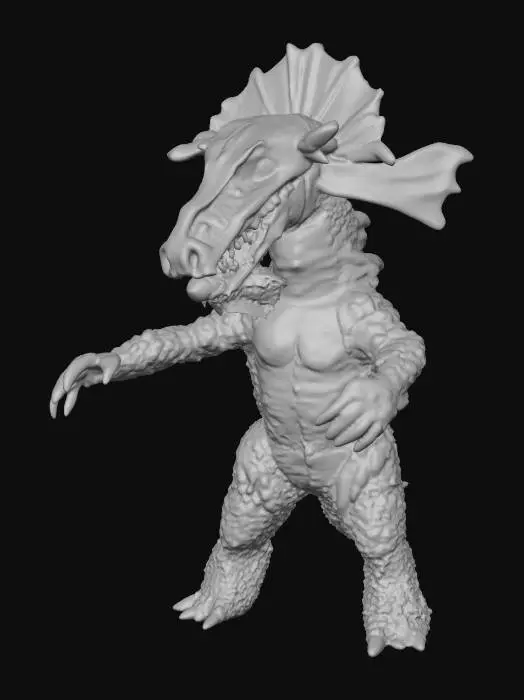 3D model for Ultra Kaiju Motokureron