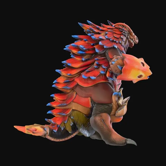 3D model for Ultra Kaiju Bazanga