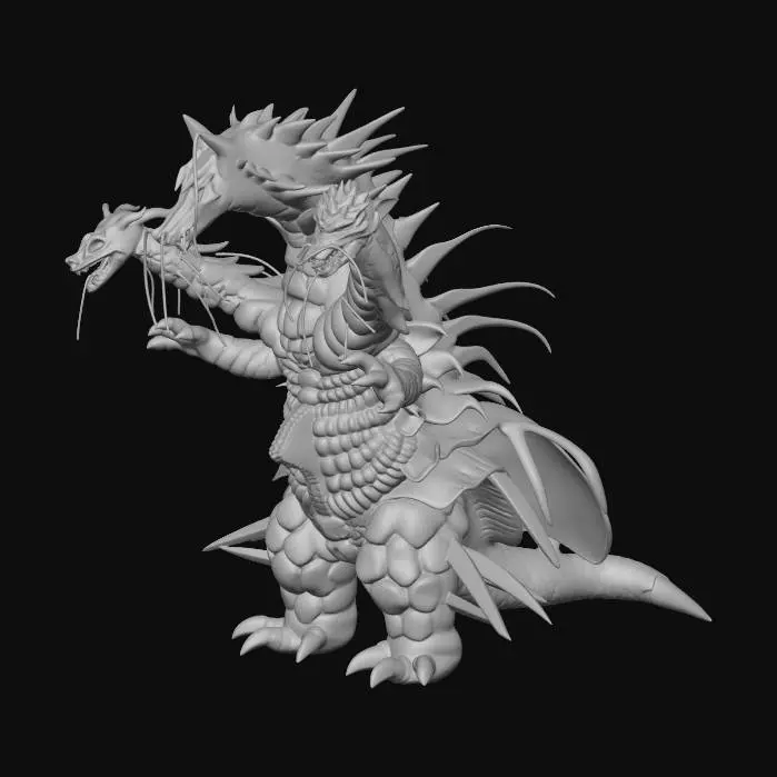 3D model for Ultra Kaiju Fire-Draco