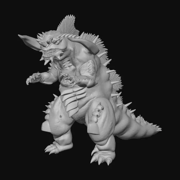 3D model for Ultra Kaiju Lizarias Grolar
