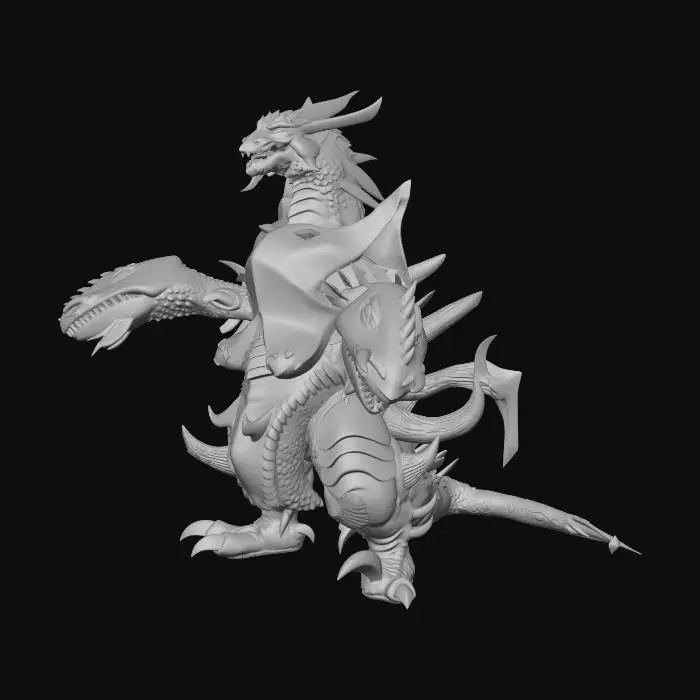 3D model for Ultra Kaiju Luganoger