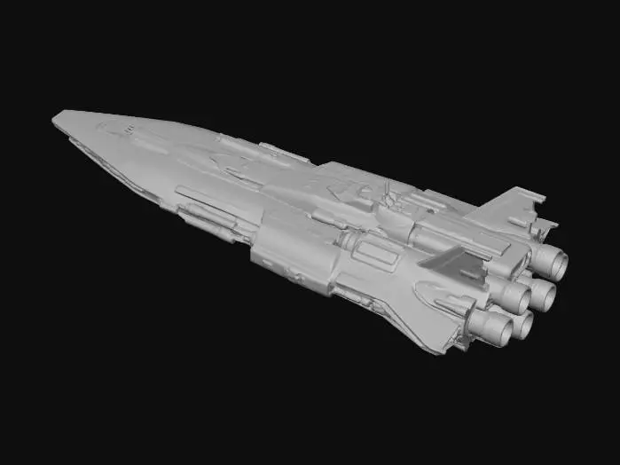 3D model for Space Cruiser A