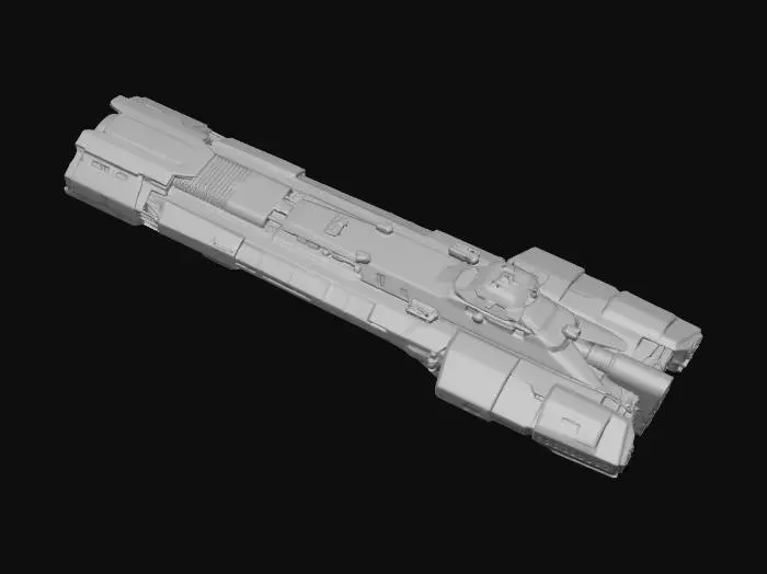 3D model for Space Cruiser B