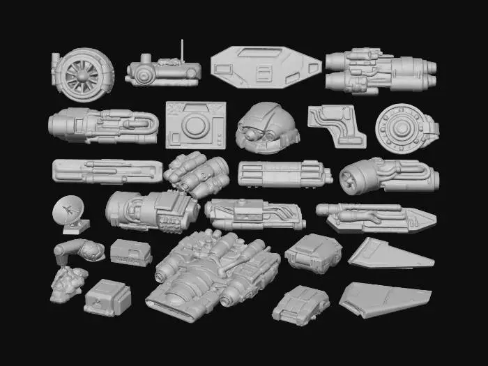 3D model for More Greebles 1