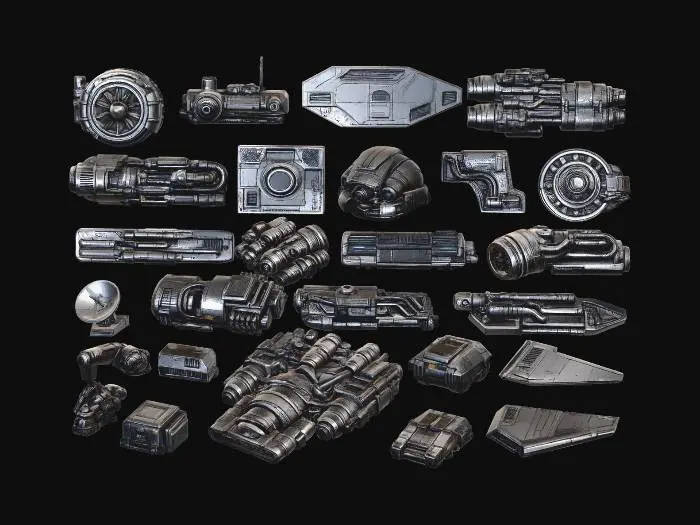 3D model for More Greebles 1