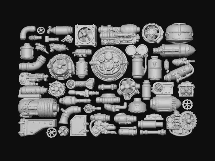 3D model for Steampunk Greebles 1