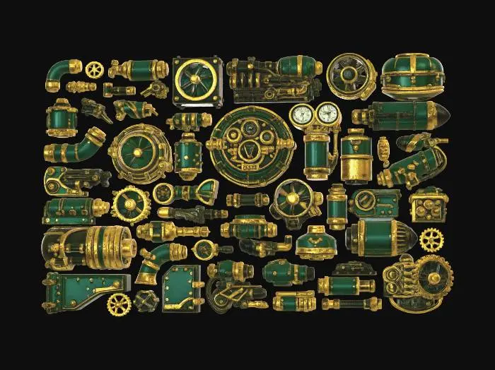 3D model for Steampunk Greebles 1