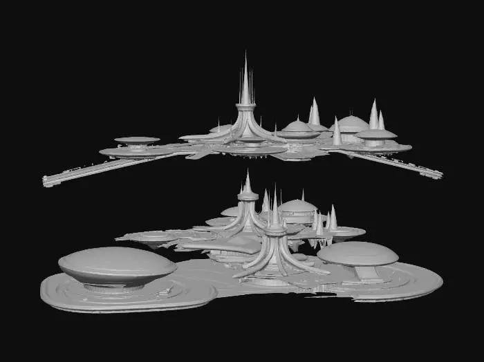 3D model for Nightport Arcology
