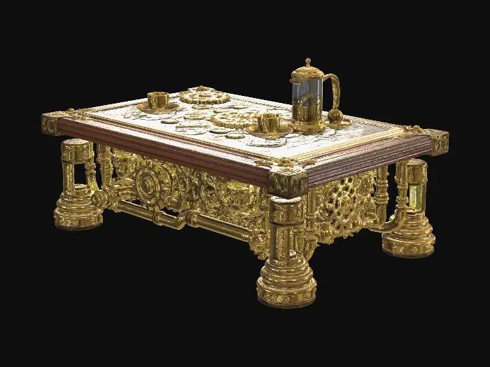 3D model for Steampunk Clockwork Coffee Table