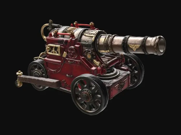 3D model for Brassbound Siege Cannon