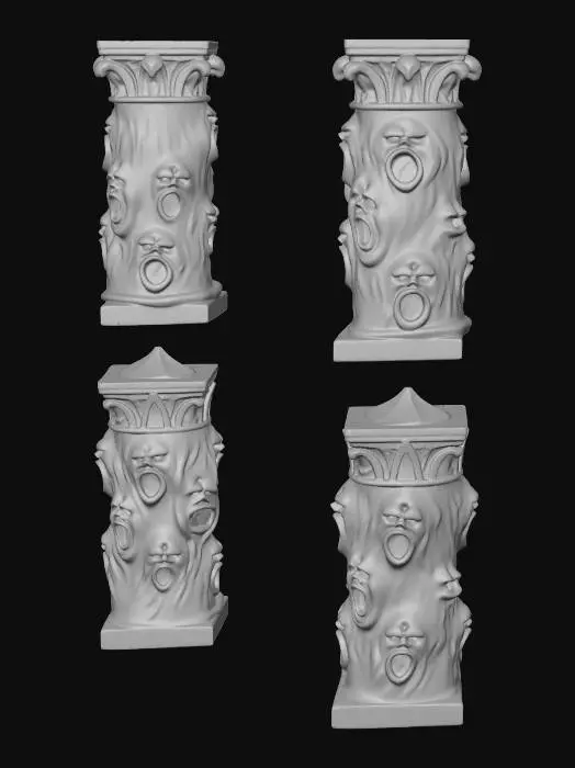 3D model for Demonic Columns