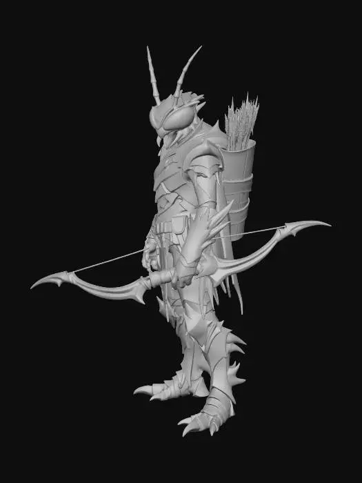 3D model for Insectoid Archer