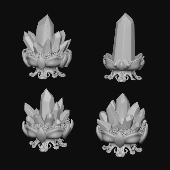 3D model for Prismatic Crystal Quartet