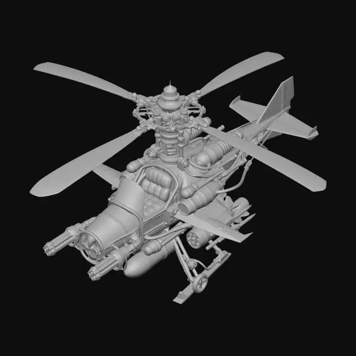 3D model for Clockwork War Helicopter