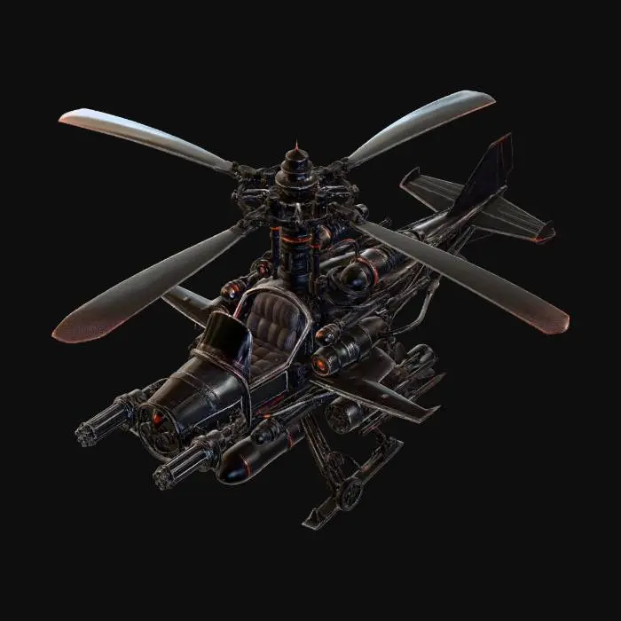 3D model for Clockwork War Helicopter