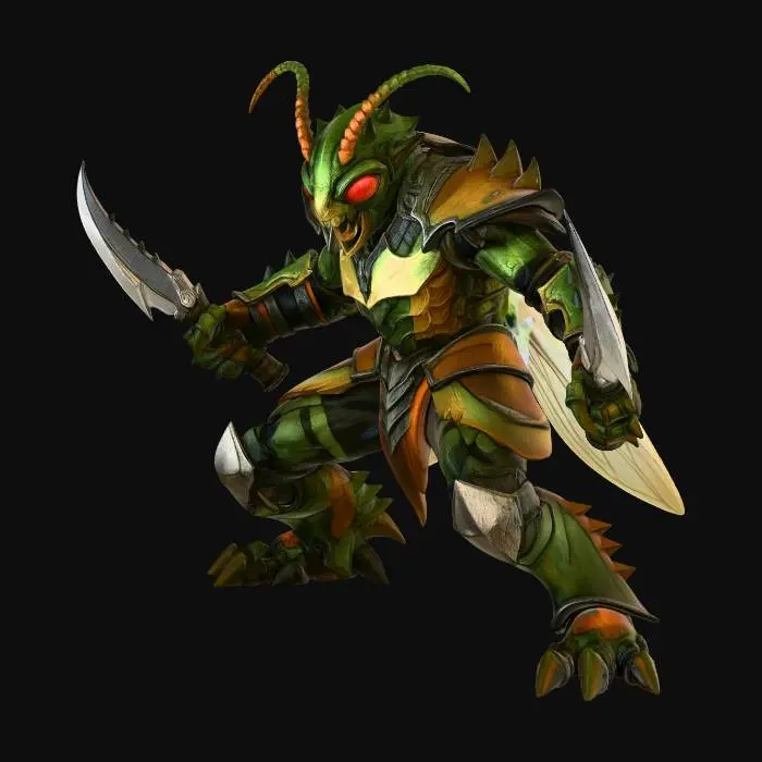 3D model for Tropical Insectoid Warlord