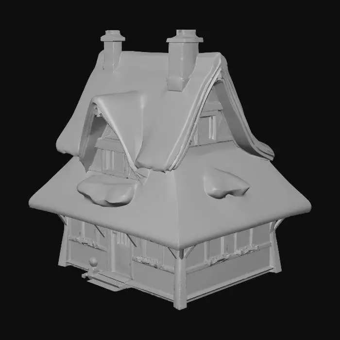3D model for Mossy Cottage in the Woods