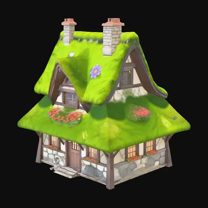 3D model for Mossy Cottage in the Woods