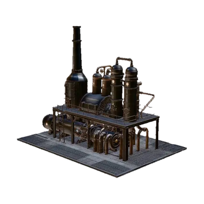 Rusted Steamworks - Gauge 3D model, vytvořený pomocí AI