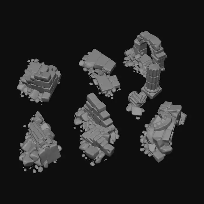 3D model for Ruined Stone Archways