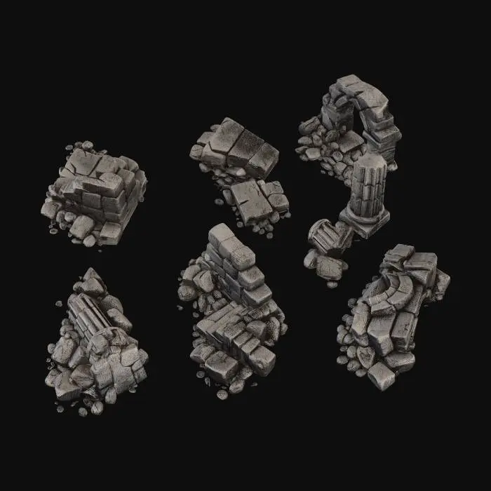 3D model for Ruined Stone Archways