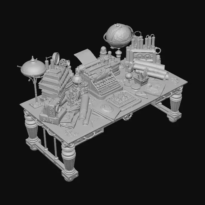 3D model for The Archivist's Desk
