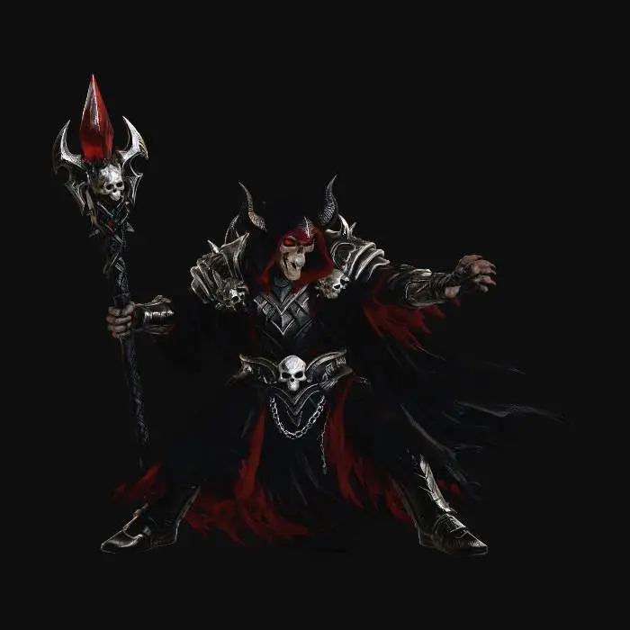 3D model for Liche Mage