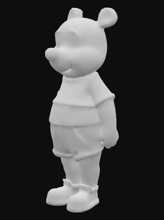 3D model for 로우폴리
면 1000개 이하
4등신 캐릭터
곰돌이 푸의 인간형 캐릭터
옷은 간단하게 면바지, 면티 장착
신발은 가죽신발
눈코입귀등 얼굴은 곰돌이 푸처럼
TPS 게임에 사용할 수 있는 캐릭터, 리깅