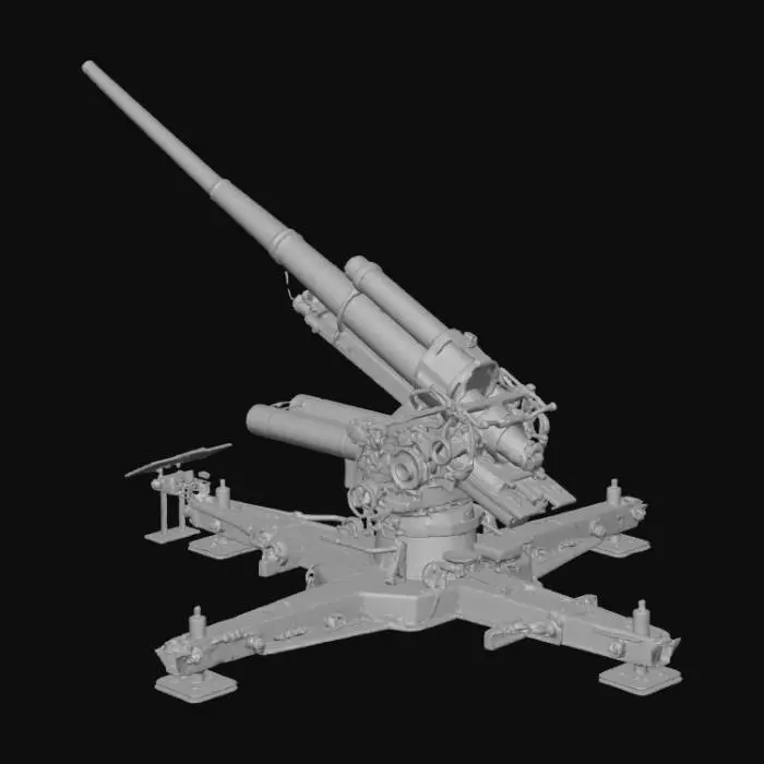 3D model for Anti-Aircraft Model