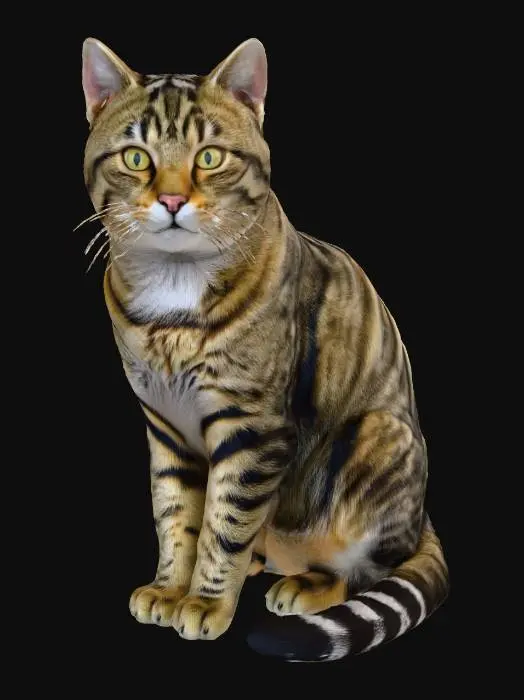 3D model for Sitting Wildcat